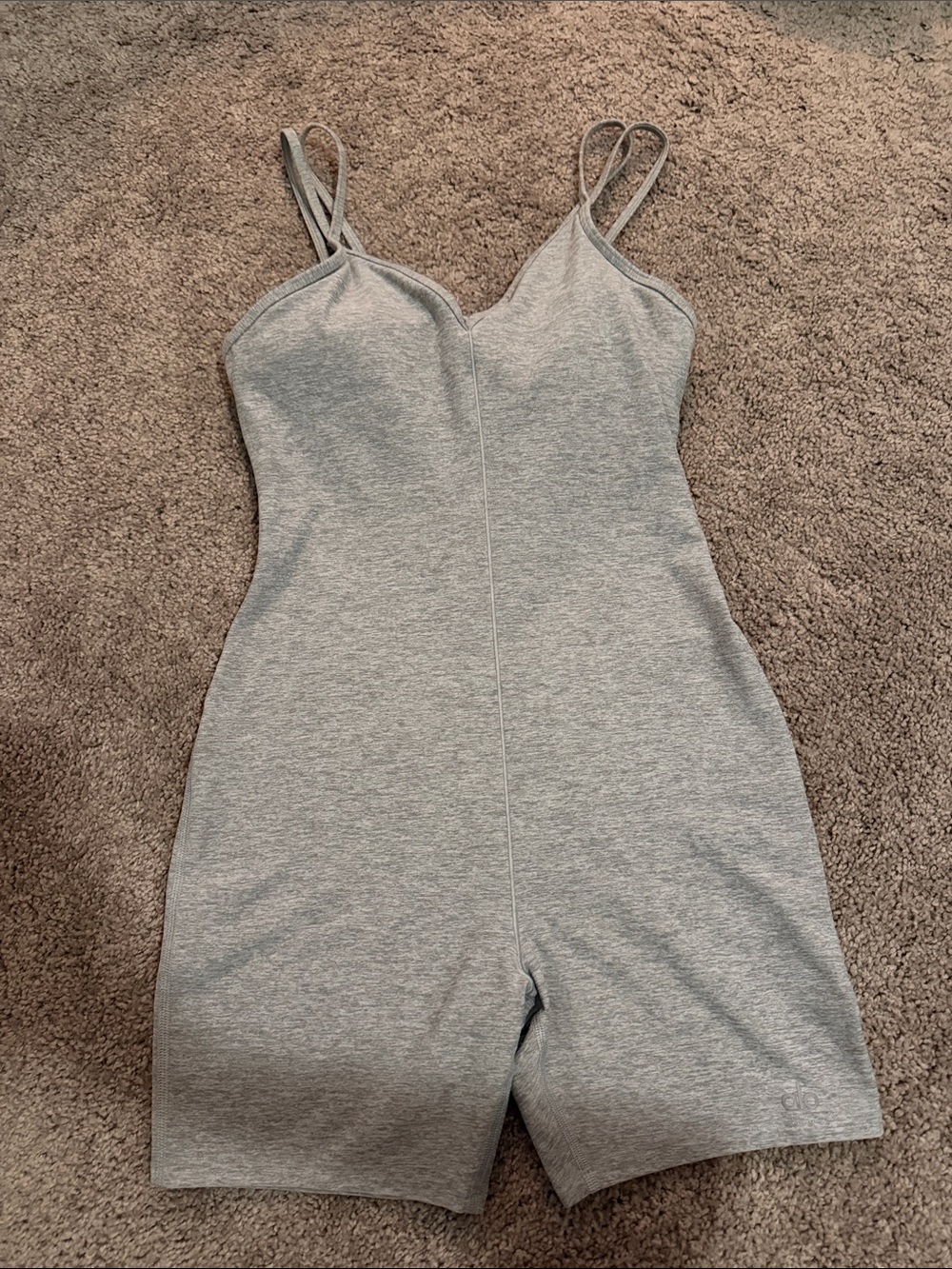 Alo Yoga Alosoft Suns Out Onesie in heather grey - Picture 3 of 5